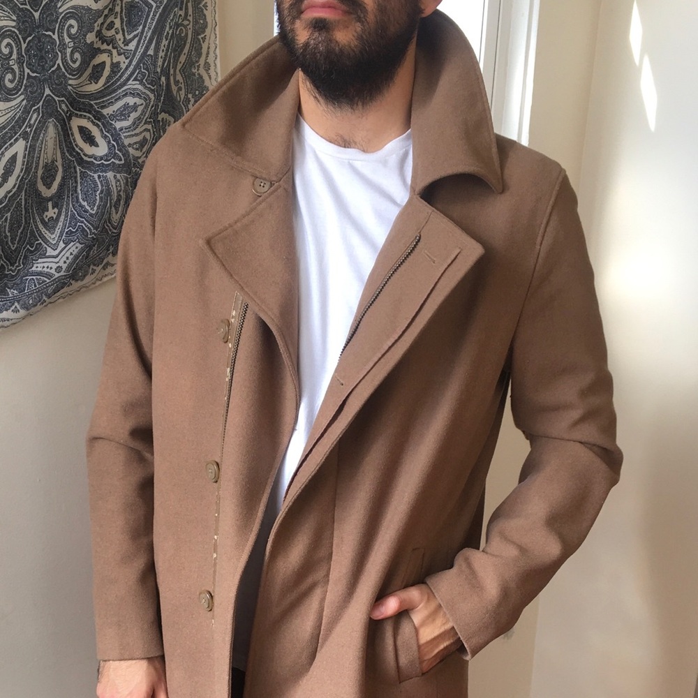 Tan Peacoat